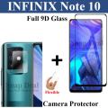 Glass Protector 9D For Infinix Note 10 | Back Camera Protector For Infinix Note 10. 