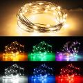 Loveliness 50LED Battery Powered Copper Wire LED String Xmas Fairy Light Remote Control Red. 