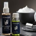 YorkER Aftershave Lotion Spray & 75ml Refill Set | Sparkling Citrus, Aqua Blue | Soothing & Moisturizing Post-Shave. 