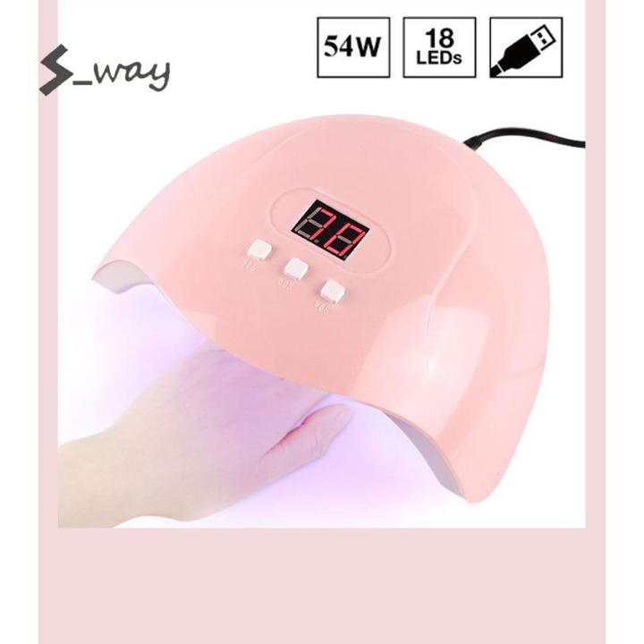 54W USB UV Resin Curing Machine DIY Resin Jewelry Making Dryer Tool Gel 18 LED Lights Polish Nail Tools High Quality