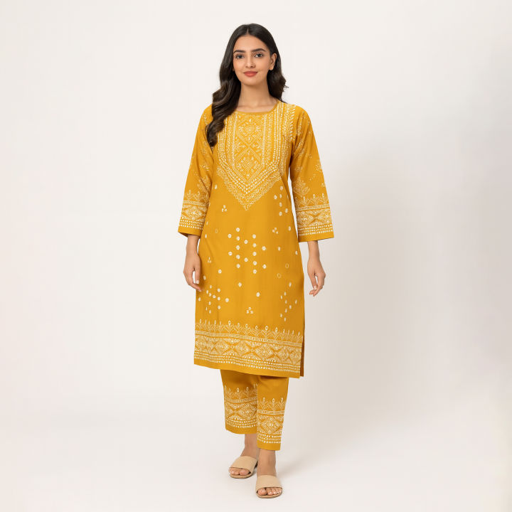 Stylish Collection Stitched New chunri 2pc Dress for Women - Dress For Girls - Dress For Women - Stitched Suit for Girls - Stitched Suit For Women