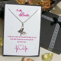 Special Gift Box for Best Friend Butterfly Necklace for Girls Women's Friendship Jewelry. 