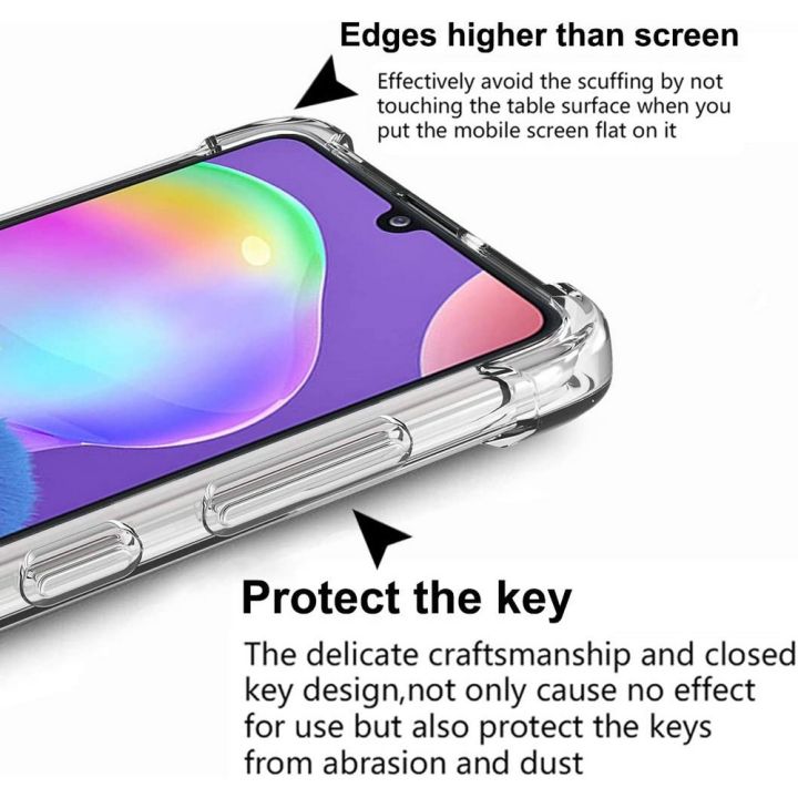 Samsung%20A31%20Transparent%20Bumper%20Back%20Cover%20-%20Image%204