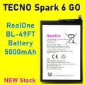Tecno Spark 6 Go Battery Replacement RealOne BL-49FT Battery with RealOne 5000mAh Capacity by RealOne. 