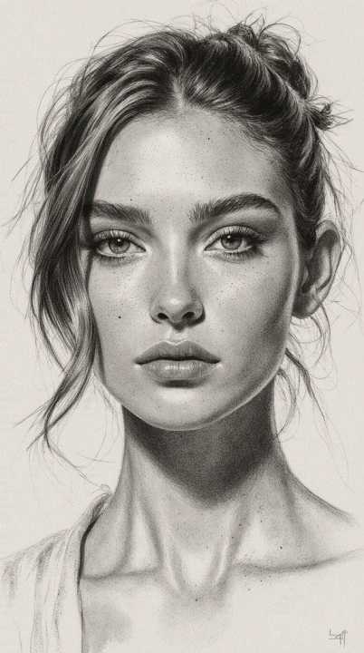 Handmade Pencil Sketch Portrait with Frame – Custom Realistic Human ...
