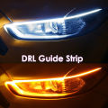 Universal FLexible Headlights DRL With Running Indicator For Car - 2pcs. 