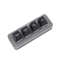 Mini 4-Key Select Copy Paste Cut All Macro Pad Shortcut One Handed Keyboard RGB Gaming Mechanical Keyboard OSU Key Easy to Use. 
