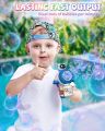 Bubble Guns for Kids, Space Bubble Machine Guns for Toddler Boy, Bubble Maker Blaster With LED Light, Bubble Blower for Party Favors, Summer Outdoor Wedding Bubbles Toys, Gift for Boys and Girls Non Liquid Messy Bubble Gun With Attached Bottle System. 