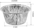 Cup Cake Mold With Silver Foil Mini Disposable Muffin Baking Cup 36 Pcs. 