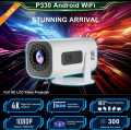 P30, P330 & P50 Smart Android 11 Projector Quad Core Dual Wifi6 Support 4K 1080P BT5.0 native 1280*720P Allwinner H713 Home Cinema Outdoor Indoor Projector better than HY300 HY320. 