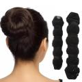 Hair Accessories For Her Set Of 2 - Hot Buns - Black  Flower Jora Maker Hair Bun Jura Donut Style Extension Pony tail Wrap Tool 2 Hair Accessories Flower Shape Tiaras Hair Styling Tool Women Girls Sponge Bract Head Meatball Hair Bun Maker Ring Donut. 