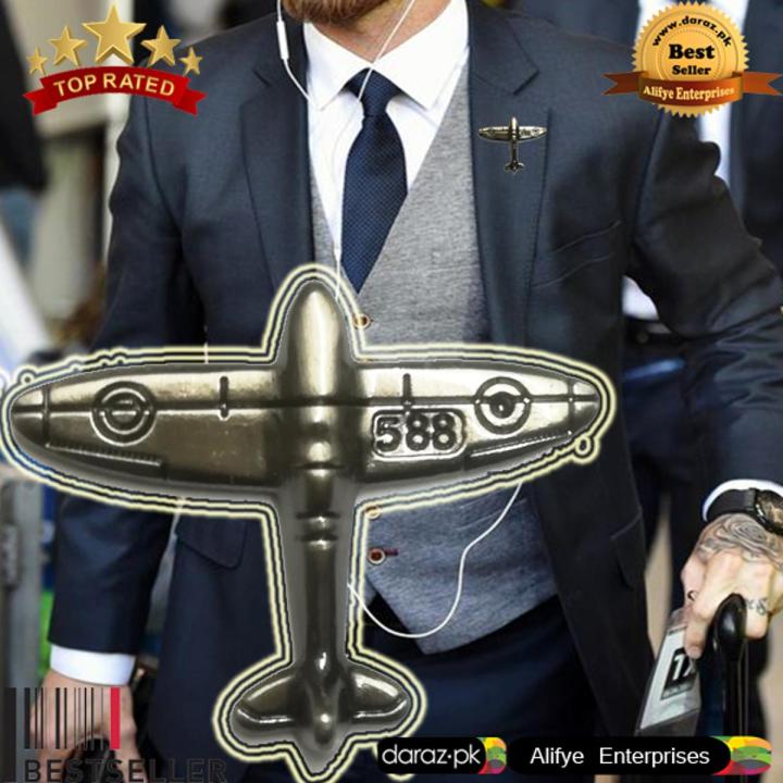 Air Force Pin Brooch - Alloy Antique Airplane Retro 533 Air Plane Pin Brooches and Brooch Badge Lapel Pins For Men - Bronze/Silver/Golden Color