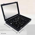 Ring Case, 72 Slots Jewelry Ring Display Case. 
