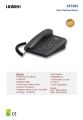 UNIDEN CE 7203 White Corded Landline Phone. 