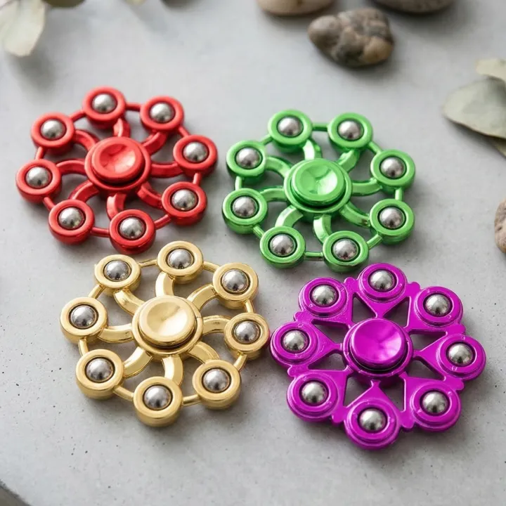 Spinner | Fingertip Gyroscope Metal Fidget Spinner | 8 balls, Ultra ...