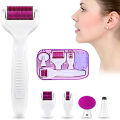 Derma 6 in 1 Micro Needle SKin Therapy Derma Roller Kit For Face & Body. 