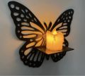 Decorative Butterfly Wall Shelf, Decoration Candlestick, Wall Decor Ideas, Wooden Wall Shelves. 