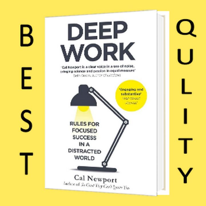 Deep Work Book by Cal Newport How to Focus When You're Not Here the Art of High Impact Work