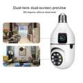 Wifi Dual Lens Dual Screen IP Camera  double Night Vision 360° Indoor Wireless Security Camera. 