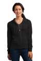 Winter Pull Over Plain Black Zipper Hoodie Front Pocket Black Zipper Upper For Women. 