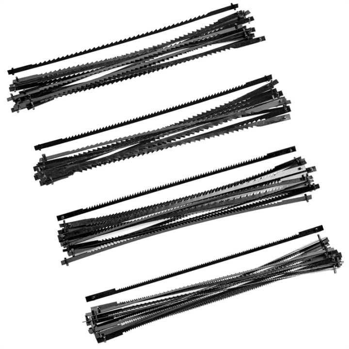 50Pcs Scroll Saw Blades 10/15/18/24 Teeth Standard Fine Cut Saw Blades Woodworking Plastic Metal Saw Blade