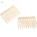 Vintage Blank Metal Hair Comb for Bridal Hair Accessories DIY 5.6cm Gold. 