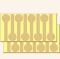 40pcs/lot Vintage Blank Long lollipop design Kraft paper Sticker for Handmade Products baking Gift seal sticker label. 