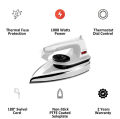 Iron Pro - istri - dry iron - electric iron - best for traveling - 220volt  - 1000 watt - fast and efficient - powerful pressing - for all fabrics - garment presses. 