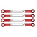 1 Set Replacement Accessories Fit for 1/12 MN128 Remote Control Car Parts & Accessories Metal Upgrade Modification Adjustable Chassis Linkage. 