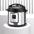 Nutricook Smart Pot Eko ON, 1000 Watts - 9 In 1 Electric Pressure Cooker, 6 Liters, 14 Smart Programs, Brushed Stainless Steel/Black, Silver/Black. 