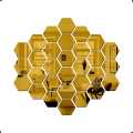 High Quality Big Imported Acrylic Hexagon wall decor Mirrors 3D wall mirrors 6x6 inches per hexagon. 