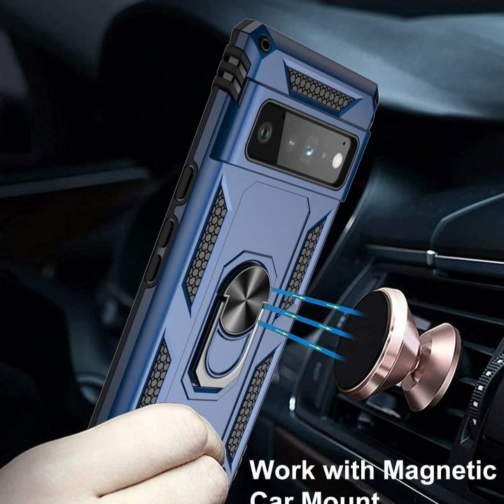 Google%20Pixel%206%20Pro%20Luxury%20Shock-Proof%20Armor%20Case%20Magnetic%20Car%20Ring%20Stand%20Cover%20Pixel%206%20Pro%20-%20Image%205
