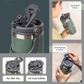 900ml Vacuum Insulated Mug Drinking Cup with Lid and Straw Stainless Steel Insulation Hot and Cold Drinks Coffee Mug Stainless Steel Travel Mug with Leak-proof 2-in-1 Straw and Sip Lid. 