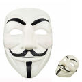 Hacker Mask - Guy Fawkes Anonymous Vendetta Mask for Cosplay and Events - Halloween Masquerade Horror Mask Adult Male Ghost Dancer V Character Funny. 