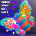FunBlast Transparent Butterfly Gear Toys - B/O Musical Butterfly Toy with Sound & Flashing Lights, 360 Degree Rotating Electric Insects Toy for Kids, Boys, Girls, Light & Sound Toys for Kids. 