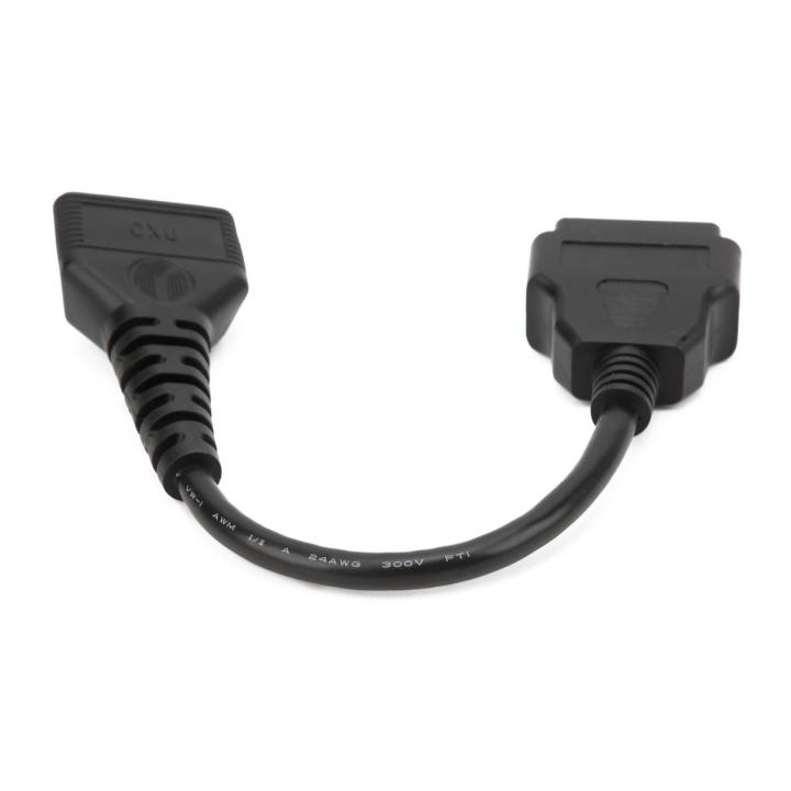 IVECO 38 Pin To OBD2 16 Pin Diagnostic Adapter Cable – Heavy Duty Truck Scanner Connector