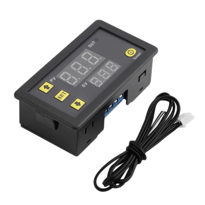 Produktbild von W3230 LCD Digitalthermostat DC 12V 20A – Temperaturregler -50 Bis 110 °C Mit Alarm & LED-Anzeige, 2 Stück, Für Aquarium, Kühlung & Heizung