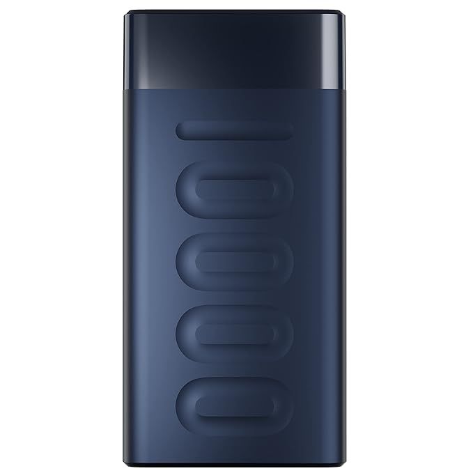 Ambrane 10000mAh Slim Power Bank, 20W Fast Charging, Dual Output, Type C PD (Input & Output), Quick Charge, Li-Polymer, Multi-Layer Protection for iPhone, Anrdoid & Other Devices (Stylo 10K, Blue)