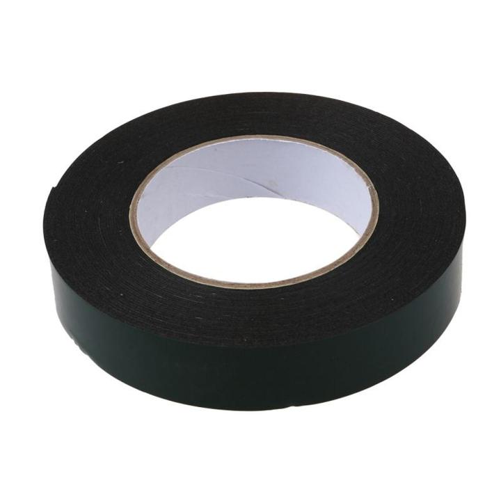 Black Super Strong Double Sided Self Adhesive Foam Car Trim Tape 25Mm