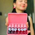 Pack of 6 Super Long Lasting Heng Fang 3D Lip Tint kiss proof & Cheek Stain H7020 Liquid Lip Blush & Cheek Tint stain Tinted lip and Cheek Stain. 