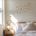 Pack of 30 Wooden Butterflies for Kids Bedroom Wall Decoration – Brown. 