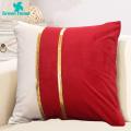 Easy to Tuck Pillows or Stuffing Into the Pillowcase Pillow Case Plush Two-color Splicing Throw Cover Soft Decorative Hidden Zipper Home Plush Pillowcase with Hidden Zipper Closure. 