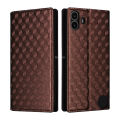 Quiberk for Nothing CMF Phone 1 5G Cubic Pattern Card Slot Wallet Case Stand Shockproof Cover. 