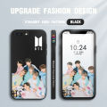 Jizetin for iPhone 7 Plus / 8 Plus Back Cover BTS Handsome Boys Team Liquid Silicone Phone Case Soft Full Camera Protect Phone Cases. 