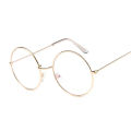 【AmbitionmA】Vintage Round Glasses Clear Lens Fashion Gold Round Metal Frame Glasses Optical Men Women Eyeglass Frame Fake Glasses. 
