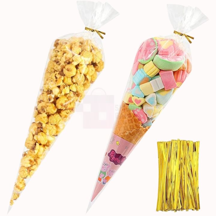 CLEAR%20CONE%20SHAPE%20CANDY%20BAGS%20-%20POPCORN%20BAGS%20-%20WEDDING%20BAGS%20-%20FLOWER%20BAGS%20-%20CONE%20SHAPE%20BAGS%20-%20PACK%20OF%2025%20-%20Image%203