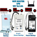 12V WiFi Router UPS Power Bank Backup Battery for TP-Link, Tenda, PTCL Fiber Routers. 