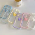 3D Love Heart Silicone Phone Case For IPhone 11 12 13 14 15 Pro Max 7 8 Plus Se 2020 XS Max XS XR Covers Shockproof Phone Casing Shell. 