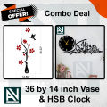 Flower Vase Wooden Wall Art For Room Hall Decorating I Wooden Wall Art I Room Decorating Wall Art I Wall Art Designs I New Wall Art For Office. 