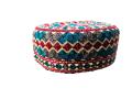 NAMAZ CAP FUL EMBROIDARY TOPI PUJABI ROUND SHAPE CAP FOR MUSLIMS. 
